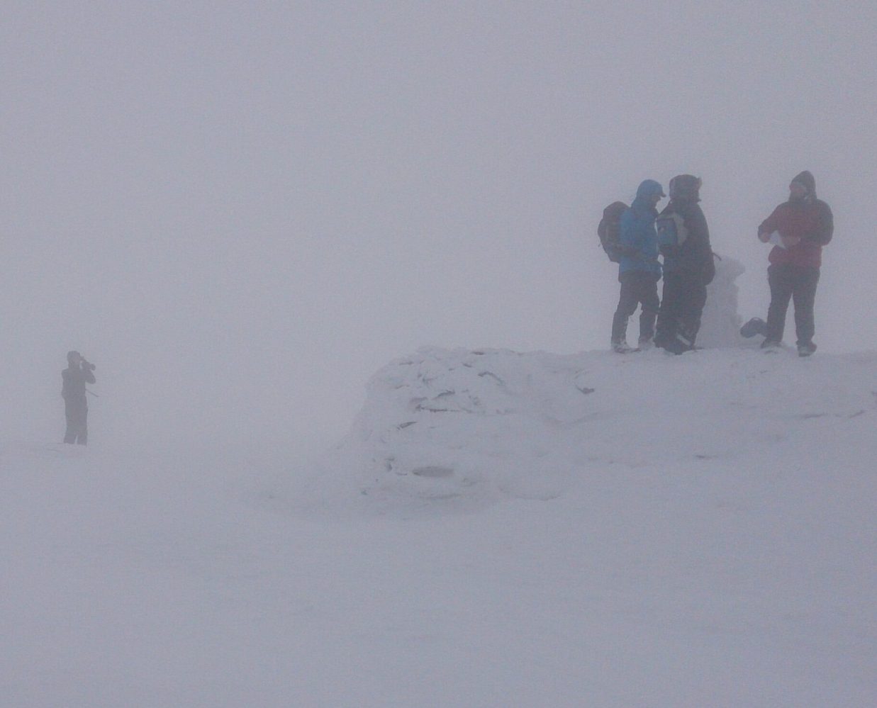 Winter hiking on Lugnaquilla